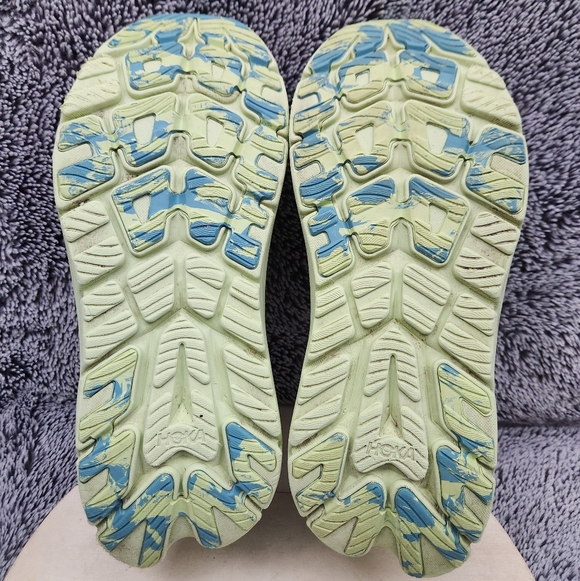 Hoka One One Kawana White Green Athletic Running Shoes Women’s Size 9 - Picture 8 of 9